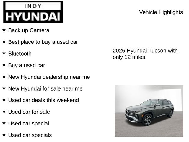 New 2026 Hyundai Tucson Hybrid For Sale in Indianapolis, IN