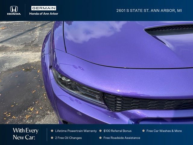 Used 2023 Plum Crazy Pearlcoat Dodge R/T Scat Pack Widebody image 3