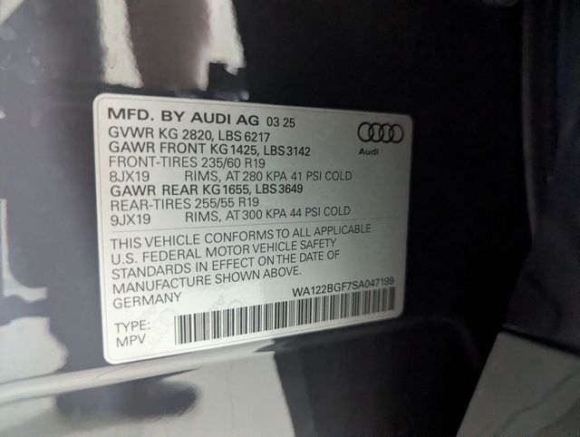 used 2025 Audi Q6 e-tron car, priced at $52,781