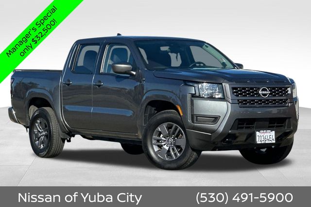 Gray (Gun Metallic) 2025 Nissan Frontier Pickup Truck Four-Wheel Drive 9-Speed Automatic Overdrive