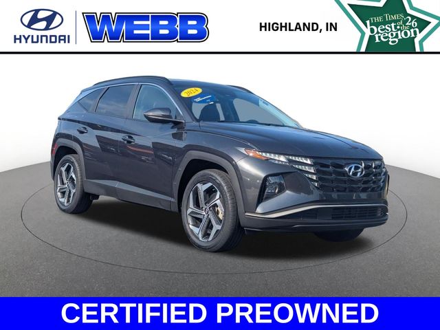 Dark Gray Metallic 2024 Hyundai Tucson SUV / Crossover All-Wheel Drive 8-Speed Automatic