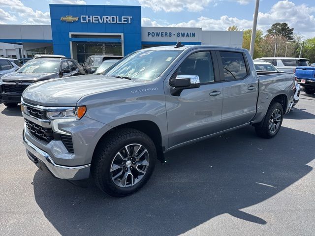Sterling Gray Metallic 2024 Chevrolet Silverado 1500 LT Crew Cab 4WD Pickup Truck Four-Wheel Drive 8-Speed Automatic
