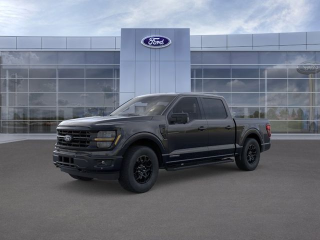 Black Metallic 2025 Ford F-150 XLT SuperCrew 4WD Pickup Truck Four-Wheel Drive Automatic