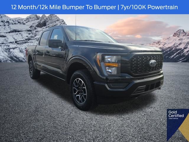 Black Metallic 2023 Ford F-150 Pickup Truck Four-Wheel Drive Automatic