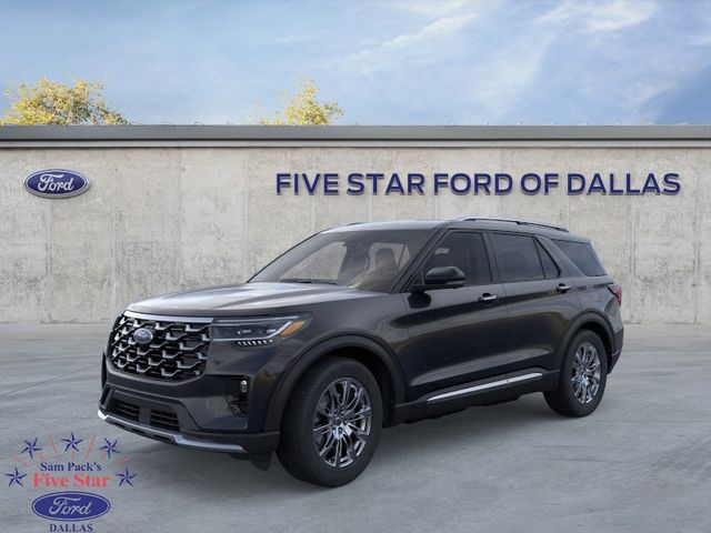 Black Metallic 2026 Ford Explorer Platinum RWD SUV / Crossover Rear-Wheel Drive Automatic