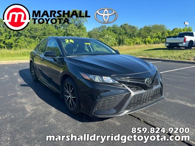 Midnight Black Metallic 2024 Toyota Camry SE FWD Sedan Front-Wheel Drive Automatic