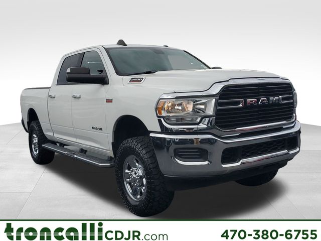 Bright White Clearcoat 2019 RAM 2500 Big Horn Crew Cab 4WD Pickup Truck Four-Wheel Drive 8-Speed Automatic