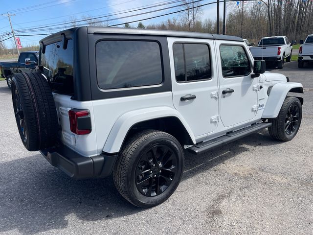 2023 Jeep Wrangler Sahara 4xe - Bright White Clearcoat exterior view 7