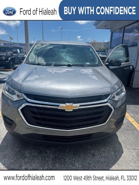 Gray (Satin Steel Metallic) 2021 Chevrolet Traverse SUV / Crossover Front-Wheel Drive 9-Speed Automatic