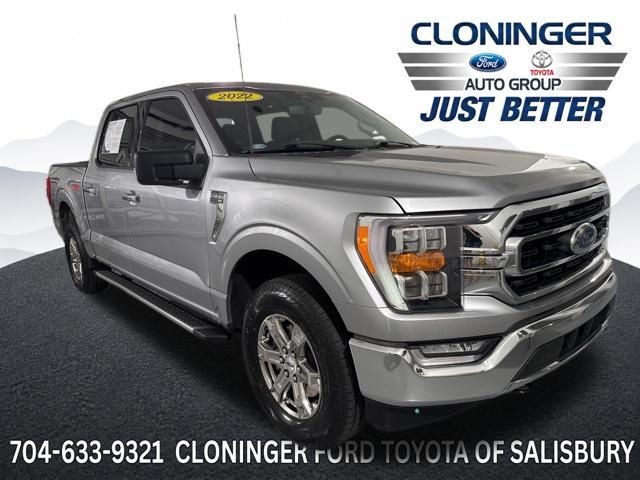Silver Metallic 2022 Ford F-150 Pickup Truck Four-Wheel Drive Automatic