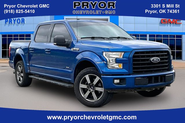 Lightning Blue 2017 Ford F-150 XLT SuperCrew 4WD Pickup Truck Four-Wheel Drive 6-Speed Automatic