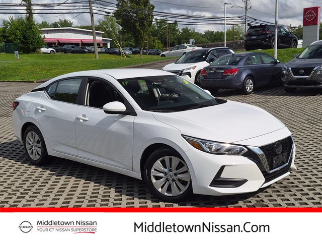 White (Fresh Powder) 2023 Nissan Sentra Sedan Front-Wheel Drive Continuously Variable Transmission