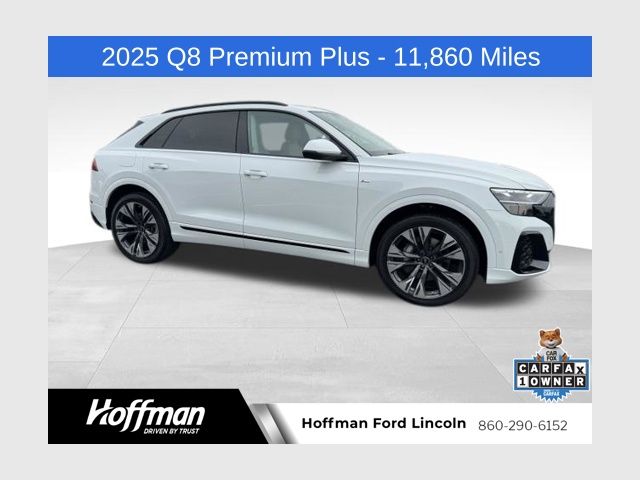 Glacier White Metallic 2025 Audi Q8 SUV / Crossover All-Wheel Drive 8-Speed Automatic