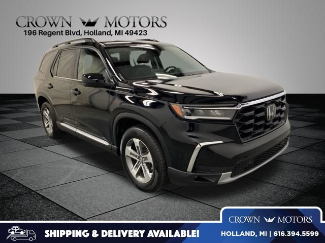 Crystal Black Pearl 2024 Honda Pilot EX-L AWD with Captains Chairs SUV / Crossover All-Wheel Drive Automatic