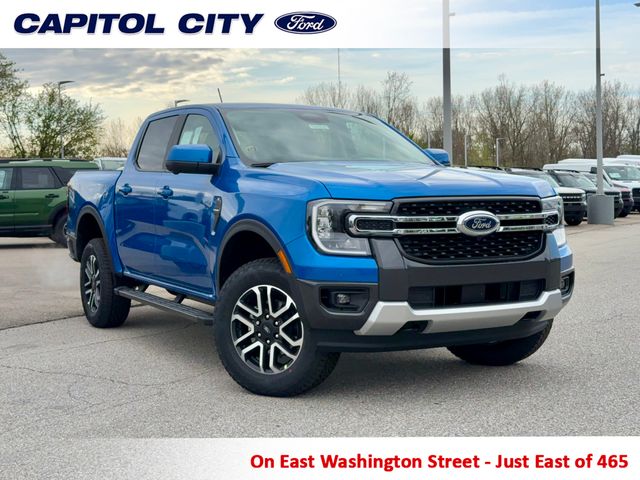 Velocity Blue Metallic 2026 Ford Ranger Lariat SuperCrew 4WD Pickup Truck Four-Wheel Drive Automatic
