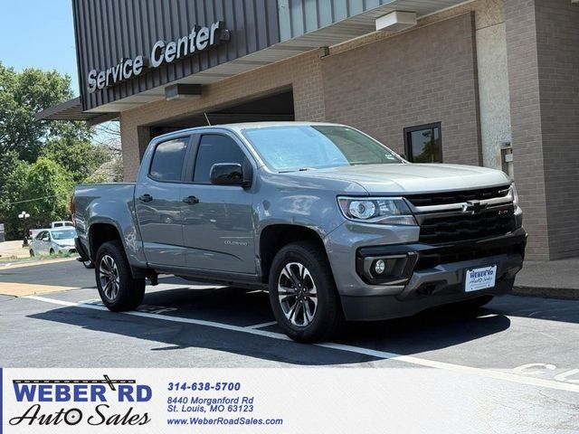 Gray (Satin Steel Metallic) 2021 Chevrolet Colorado Pickup Truck Four-Wheel Drive 8-Speed Automatic