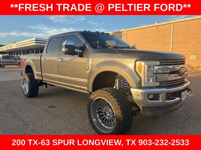 Gray (Magnetic) 2018 Ford F-250 Super Duty Platinum Crew Cab 4WD Pickup Truck Four-Wheel Drive 6-Speed Automatic