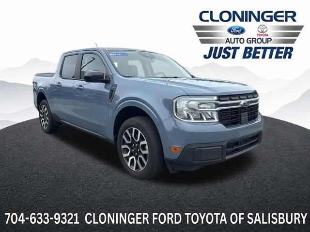 Blue (Azure Gray Metallic) 2024 Ford Maverick Pickup Truck All-Wheel Drive 8-Speed Automatic
