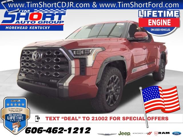 Red 2025 Toyota Tundra Pickup Truck Four-Wheel Drive Automatic