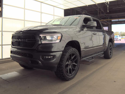 Gray (Granite Crystal Metallic Clearcoat) 2023 RAM 1500 Pickup Truck Four-Wheel Drive 8-Speed Automatic