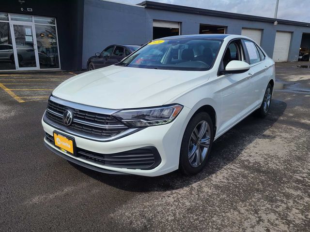 Opal White 2024 Volkswagen Jetta SE FWD Sedan Front-Wheel Drive 8-Speed Automatic