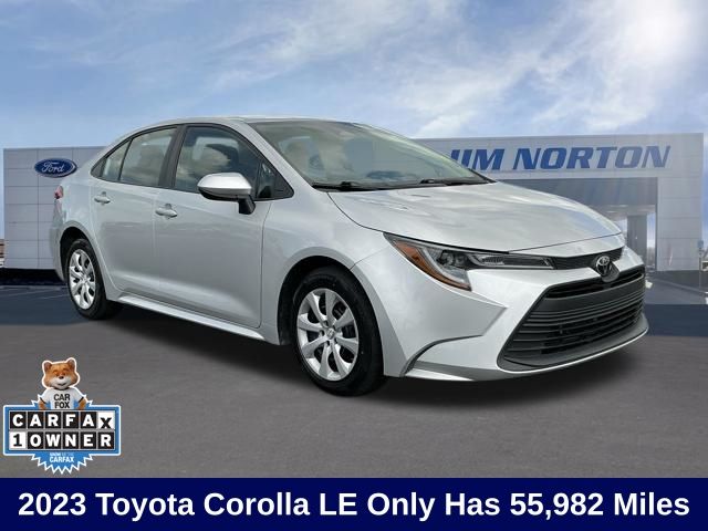 Classic Silver Metallic 2023 Toyota Corolla LE FWD Sedan Front-Wheel Drive Continuously Variable Transmission