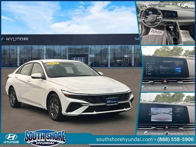 White 2024 Hyundai Elantra Sedan Front-Wheel Drive Continuously Variable Transmission