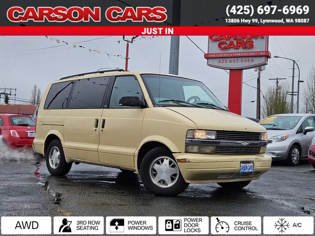 1997 White Chevrolet Astro for Sale In Lynnwood WA - Everett WA - Seattle WA at Carson Cars Stock 36340 VIN 1GNEL19W6VB230705