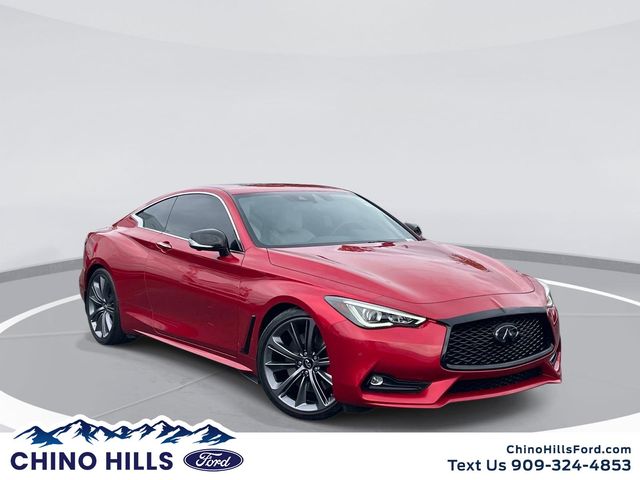 Dynamic Sunstone Red 2022 INFINITI Q60 Red Sport 400 RWD Coupe Rear-Wheel Drive 7-Speed Automatic