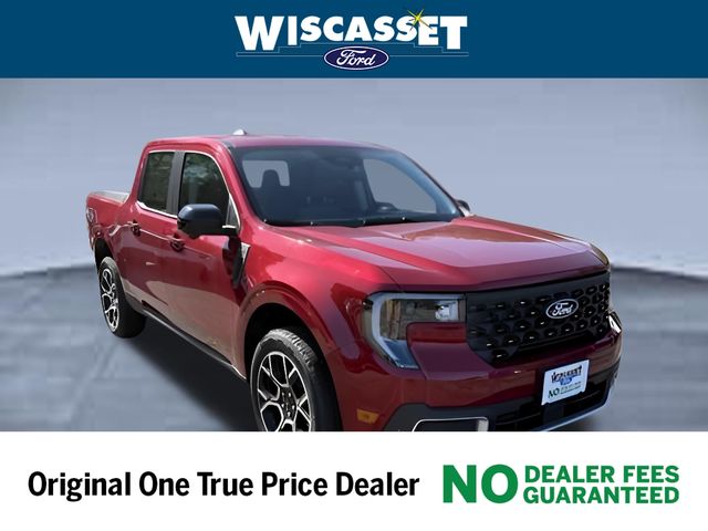 Ruby Red Metallic 2025 Ford Maverick Lariat SuperCrew AWD Pickup Truck All-Wheel Drive 8-Speed Automatic