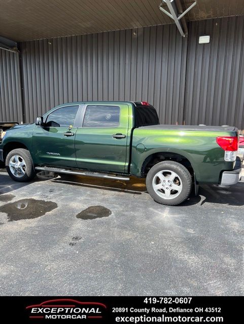 Spruce Mica 2011 Toyota Tundra Grade 4.6L V8 CrewMax Cab 4WD Pickup Truck Four-Wheel Drive 6-Speed Automatic