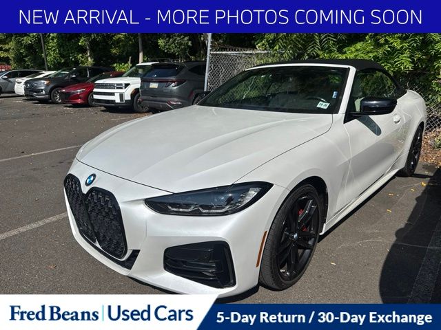 Mineral White Metallic 2022 BMW 4 Series Convertible All-Wheel Drive 8-Speed Automatic