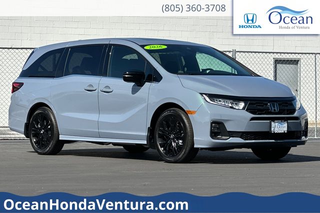 Sonic Gray Pearl 2026 Honda Odyssey Sport-L FWD Minivan Front-Wheel Drive Automatic