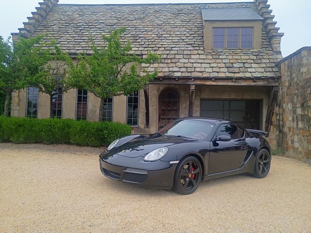 Black 2008 Porsche Cayman Coupe Rear-Wheel Drive 6-Speed Manual Overdrive