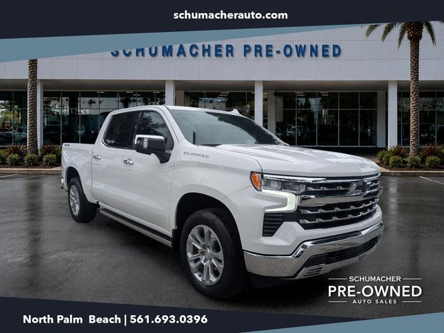 Summit White 2025 Chevrolet Silverado 1500 Pickup Truck Four-Wheel Drive Automatic