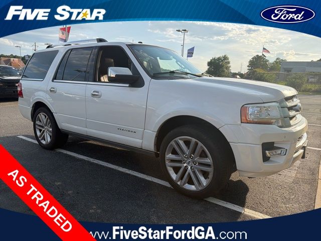 White Platinum Clearcoat Metallic 2016 Ford Expedition Platinum SUV / Crossover 4X2 6-Speed Automatic
