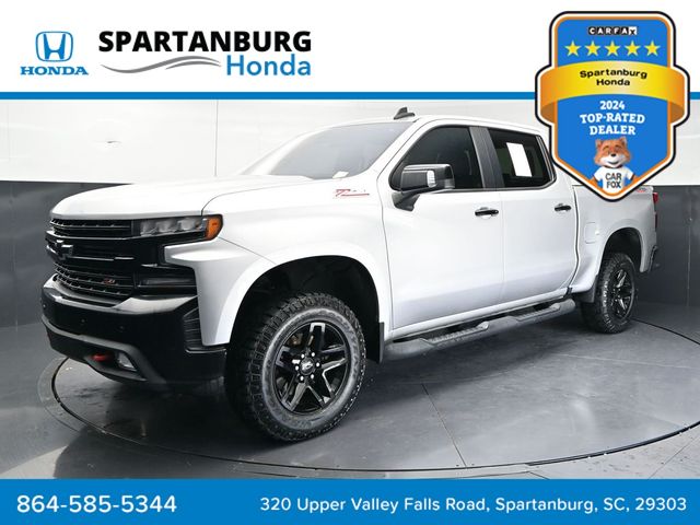 Silver Ice Metallic 2020 Chevrolet Silverado 1500 LT Trail Boss Crew Cab 4WD Pickup Truck Four-Wheel Drive Automatic