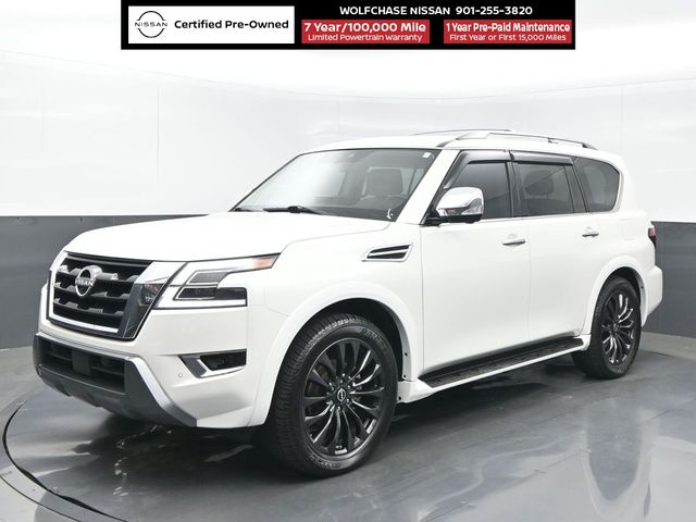 Aspen White Tricoat 2023 Nissan Armada SUV / Crossover Four-Wheel Drive 7-Speed Automatic