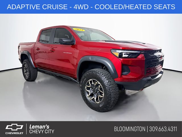 Radiant Red Tintcoat 2024 Chevrolet Colorado Pickup Truck Four-Wheel Drive 8-Speed Automatic
