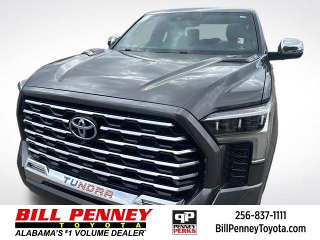 Magnetic Gray Metallic 2023 Toyota Tundra Hybrid Capstone HV CrewMax Cab 4WD Pickup Truck Four-Wheel Drive Automatic