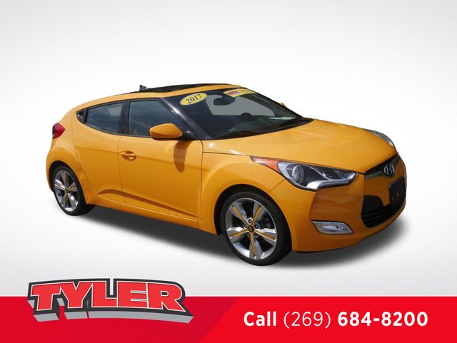 26.2 Yellow 2017 Hyundai Veloster Value Edition FWD Coupe Front-Wheel Drive 6-Speed Dual Clutch