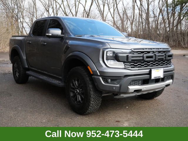 Carbonized Gray Metallic 2024 Ford Ranger Raptor SuperCrew 4WD Pickup Truck Four-Wheel Drive Automatic