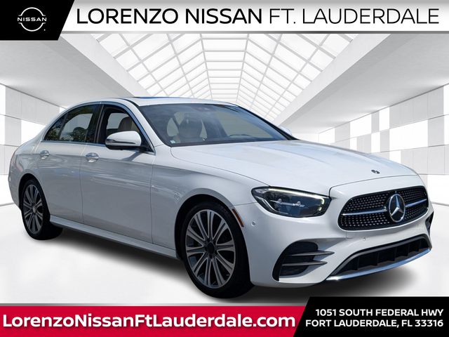 White 2021 Mercedes-Benz E-Class Sedan Rear-Wheel Drive 9-Speed Automatic