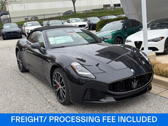 Nero Assoluto Metallic 2026 Maserati GranCabrio AWD Convertible All-Wheel Drive 8-Speed Automatic