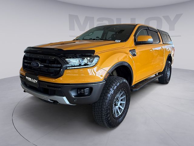 Cyber Orange Metallic Tricoat 2021 Ford Ranger Lariat SuperCrew 4WD Pickup Truck Four-Wheel Drive Automatic