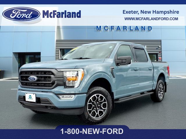 Blue 2023 Ford F-150 Pickup Truck Four-Wheel Drive Automatic
