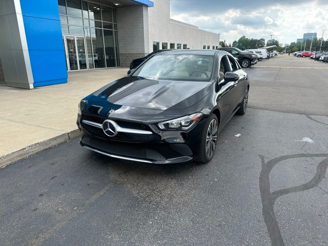 Night Black 2023 Mercedes-Benz CLA 250 4MATIC Coupe All-Wheel Drive 7-Speed Automatic