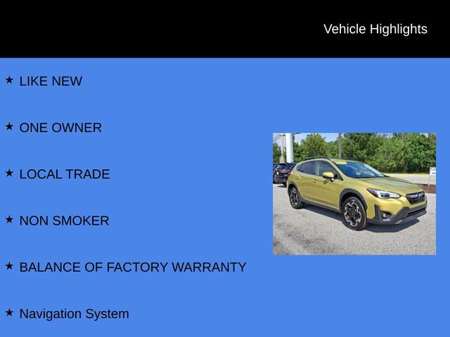 2021 Subaru Crosstrek Limited Yellow at Subaru and VW of Moon Township