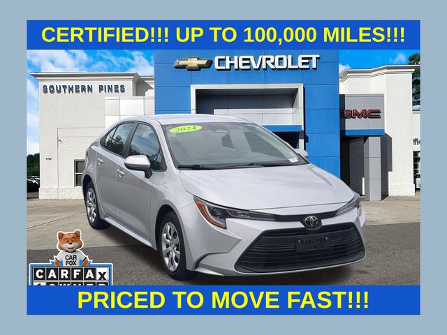 Classic Silver Metallic 2024 Toyota Corolla Sedan Front-Wheel Drive Continuously Variable Transmission