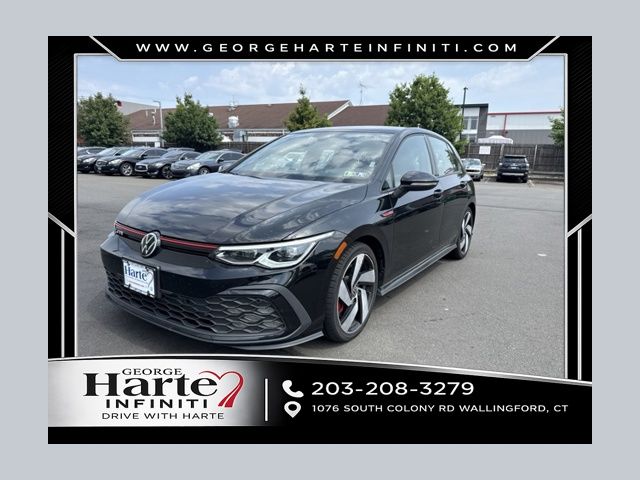 Deep Black Pearl 2024 Volkswagen Golf GTI Hatchback Front-Wheel Drive 7-Speed Dual Clutch